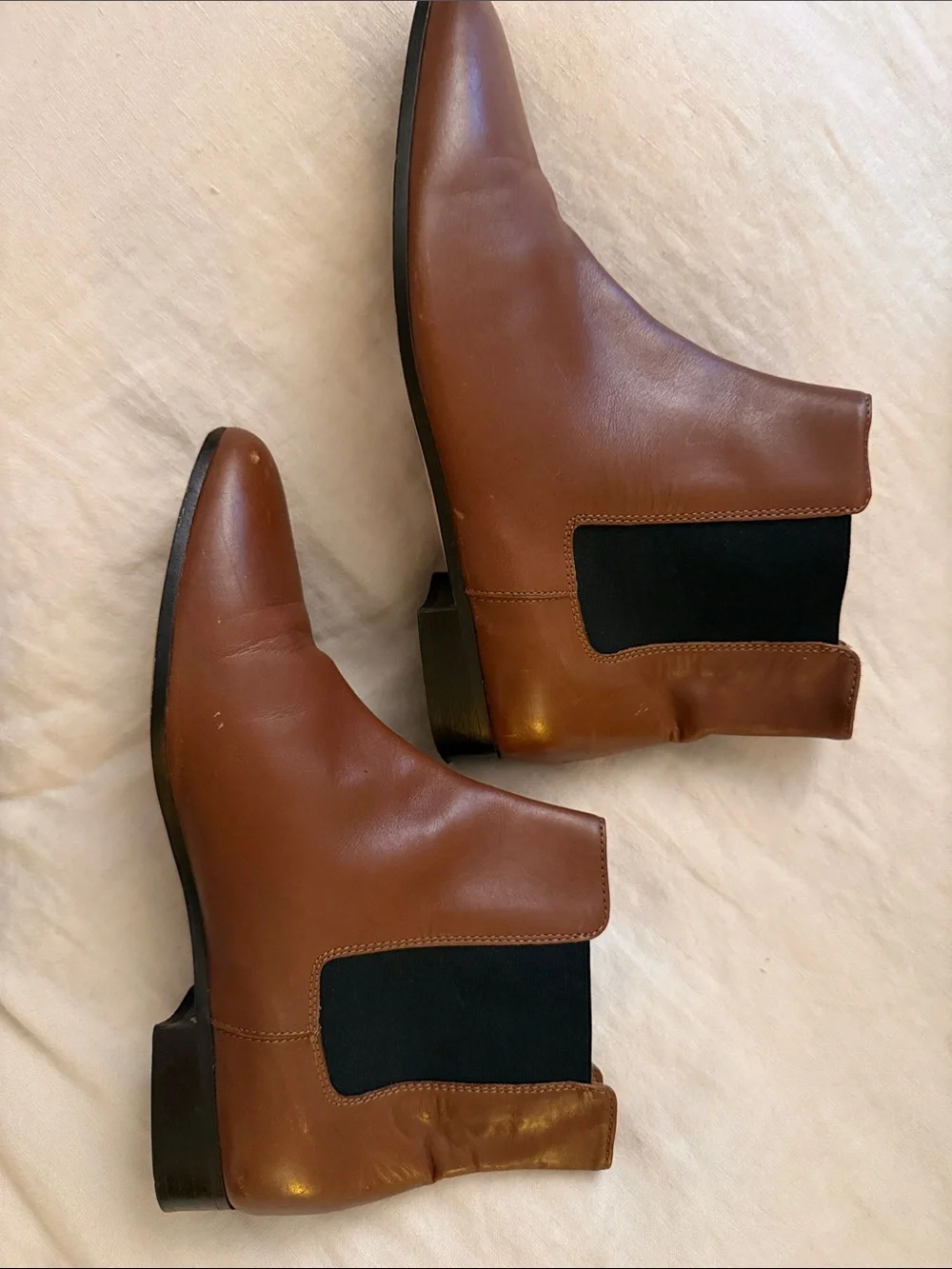J.Crew Women’s Brown Leather Chelsea Boots